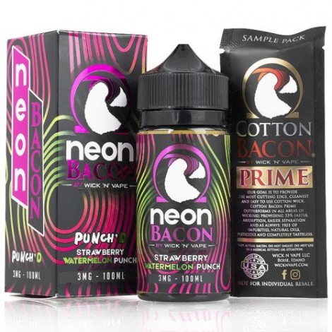 Punch'D Wick 'N' Vape 100ml Neon Bacon