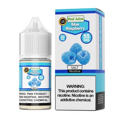 Pod Juice Blue Raspberry 30ml Nic Salt Vape Juice