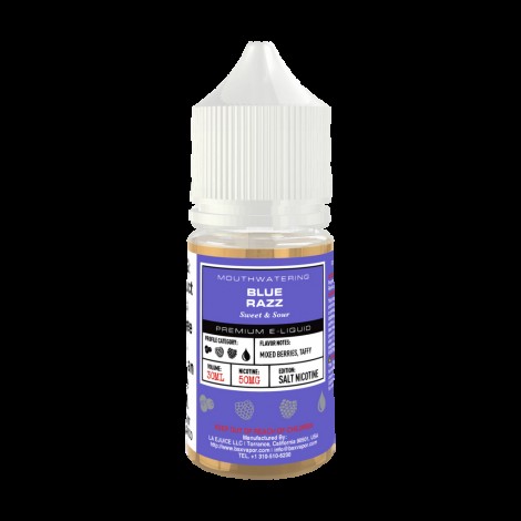 Blue Razz 30ml Nic Salt Vape Juice - Glas Basix